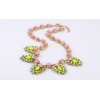 N-3502 New Arrival European Charming Lovely Crystal Flower Pendant Necklace
