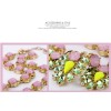 N-3502 New Arrival European Charming Lovely Crystal Flower Pendant Necklace