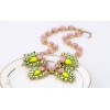 N-3502 New Arrival European Charming Lovely Crystal Flower Pendant Necklace