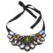 N-2384 New Arrival European Colorful Beads Stone Drop Crystal Collar Pendant  Necklace