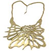 N-3424 New Arrival European Enamel Hollow Out Butterfly Pendant  Necklace