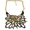N-3424 New Arrival European Enamel Hollow Out Butterfly Pendant  Necklace