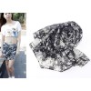 C-0063 Fashion Lovely ink and wash painting Chiffon Scarves Shawl