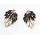 E-1694 New Arrival Koea Style Charming Gold Plated Metal Crystal Flower Ear Stud Earrings