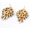 E-1694 New Arrival Koea Style Charming Gold Plated Metal Crystal Flower Ear Stud Earrings