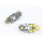 E-1695 New Arrival Koea Style Gun Black Metal Resin Gem Crystal Flower Drop  Ear Stud Earrings