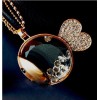 N-4039 New Arrival European Fashion Charming Colorful Crystal Lovely Fish Pendant  Necklace