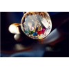 N-4039 New Arrival European Fashion Charming Colorful Crystal Lovely Fish Pendant  Necklace