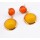 E-3002 New Arrival European Gold Plated Alloy Lovely Round Resin Gem Dangle Ear Stud Earrings