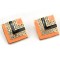 E-2044 New Arrival European Style Gold Plated Alloy Enamel Rhinestone Square Ear Stud Earrings