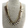N-3512 Fashion charming gold chain leaves shape pendant necklace for women