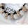N-3524New Arrival  Korea Style Gold Plated Alloy  Black Acrylic Clear Rhinestone Cat's Eye Pendant Necklace