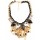 N-3528 New Arrival  European Style Link Chain Drop Resin Gem Crystal Rivet Ball Tassels Pendant Necklace