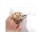 R-1104 New Arrival European Punk Gold/Silver Plated Metal Joint With Hool Double Finger Ring