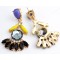 E-3007Fashion Korea gold plated alloy drop crystal flower ear stud earrings