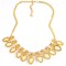 N-1656 European Style Gold Plated Alloy  Pearl  Drop Tassels Necklace