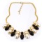 N-1656 European Style Gold Plated Alloy  Pearl  Drop Tassels Necklace