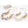 N-1658 Korea Style Gold Plated CCB Balls Faux Pearl Tassels Necklace