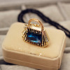 N-3554New Arrival Fashion Gold Plated Alloy Ribbon Chain Bowknot Rhinestone Crystal Bag Pendant Necklace