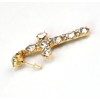 E-3012 Charming European Style Square Crystal Rhinestone Cross Dangle Ear Stud Earrings