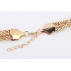 N-3564 Fashion European Style Gold Plated Metal Snake Chains Knot Tassels Necklace