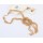 N-3564 Fashion European Style Gold Plated Metal Snake Chains Knot Tassels Necklace