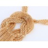 N-3564 Fashion European Style Gold Plated Metal Snake Chains Knot Tassels Necklace
