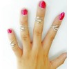 R-1106 New Arrival Korea Style Silver Gold Plated Metal Simple Claw Finger Ring