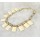 N-3587 European Style Gold Plated Alloy Clear Crystal Square Geometry Resin Gem Necklace