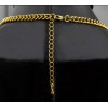 N-3593 Vintage golden metal small combination hollow out flowers with rhinestone pendant matching earrings choker necklace earrings set