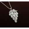 N-3601 Fashion Korea Style Gold Plated Alloy Rhinestone Opal Fruit Grape Pendant Necklace