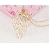 N-3601 Fashion Korea Style Gold Plated Alloy Rhinestone Opal Fruit Grape Pendant Necklace