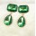 E-3033 Fashion Gold Plated Metal Drop Geometry Crystal Ear Stud Dangel Earrings