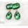 E-3033 Fashion Gold Plated Metal Drop Geometry Crystal Ear Stud Dangel Earrings