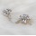 E-3039 Korea Style Silver/Gold Plated Metal Rhinestone Crystal Leaves Flower Ear Cuff Earrings