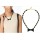 S-0092 New Arrival Charming Fashion Black Resin Square Bowknot Choker Necklace Bracelet Set