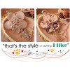 N-0166 Korea Style Gold Plated Alloy Charming Opal Rose Flower Pendant Long Chain  Necklace