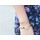 B-0328 New Arrival European Punk Style Gold Plated Chain Rivets Crystal Flower Cuff Bangel Bracelet