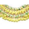 N-3619 Fashion Gold Plated Alloy Double Chain Resin Gem Drop Tassels Choker Necklace