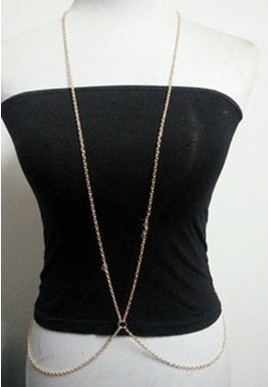 N-3622 Fashion Gold Plated Alloy Shoulder Chain Body Chain