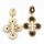 E-0303 Korea Style Gold Plated Alloy Resin Gem Enamel Flower Stud Dangel Earrings