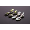 E-3054 European Style Bronze Alloy  Rhinestone Crystal Flower Stud Dangel Earrings