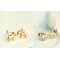 E-3057  European Style Gold Plated Alloy Crystal Rhinestone Horse Stud Earrings 5Style