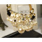 N-3751  Fashion Style Multilayer Chains Crystal Pearl Flower Tassels Necklace