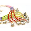N-3758 European Style Gold Plated Alloy Enamel Rainbow Drop Crystal Choker Necklace