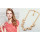 N-2615 European Style Gold Plated Metal Delicate Shell White Butterfly Choker Necklace