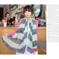 C-0066 New Coming Print Blace Lace Flower Spots Chiffon Scarves Shawl