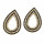 E-3074 European Style Gold Plated Alloy  Hollow Out Enamel Beads PearlRhinestone Drop Stud Earring