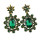 E-3075 Vintage style Alloy Rhinestone Crystal Flower Stud Earrings