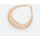 N-3794Punk Style Exaggerated Gold PLated Alloy Vintage coil spring Choker Necklace